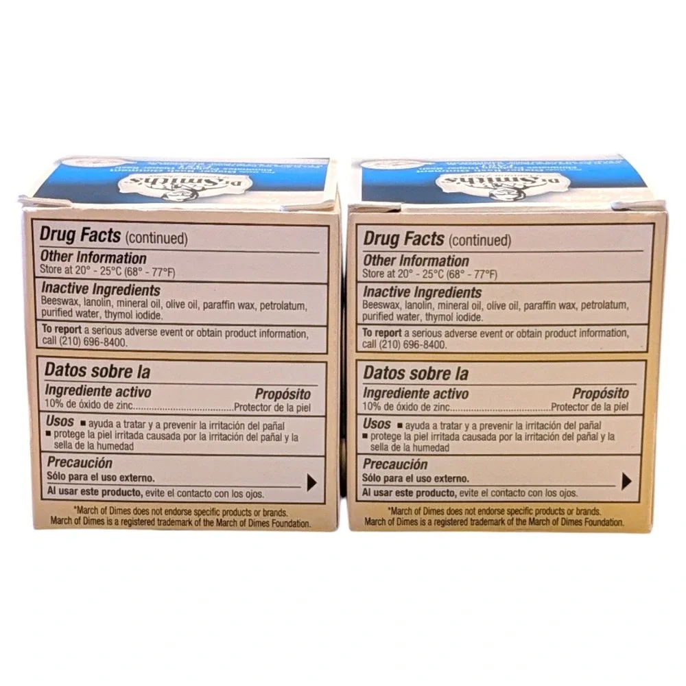 Dr Smith's Premium Blend Diaper Rash Ointment 2 oz‎ Jars Fast Relief Lot of 2
